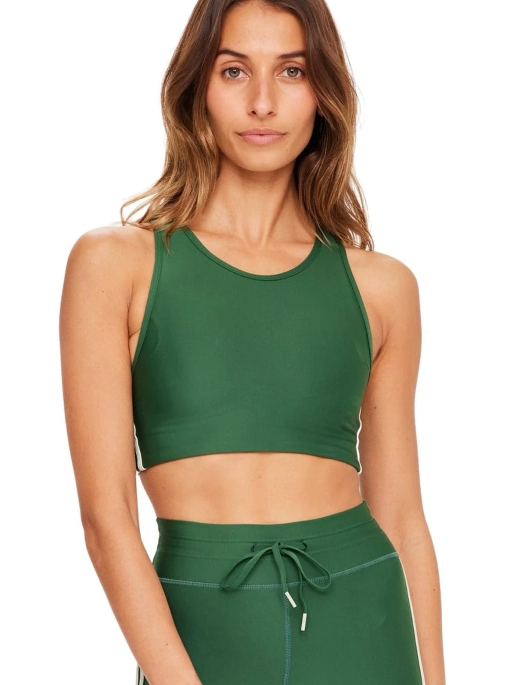The Upside Oxford Nora Sports Bra in Fern Green Size 6 / Small - Picture 2 of 11